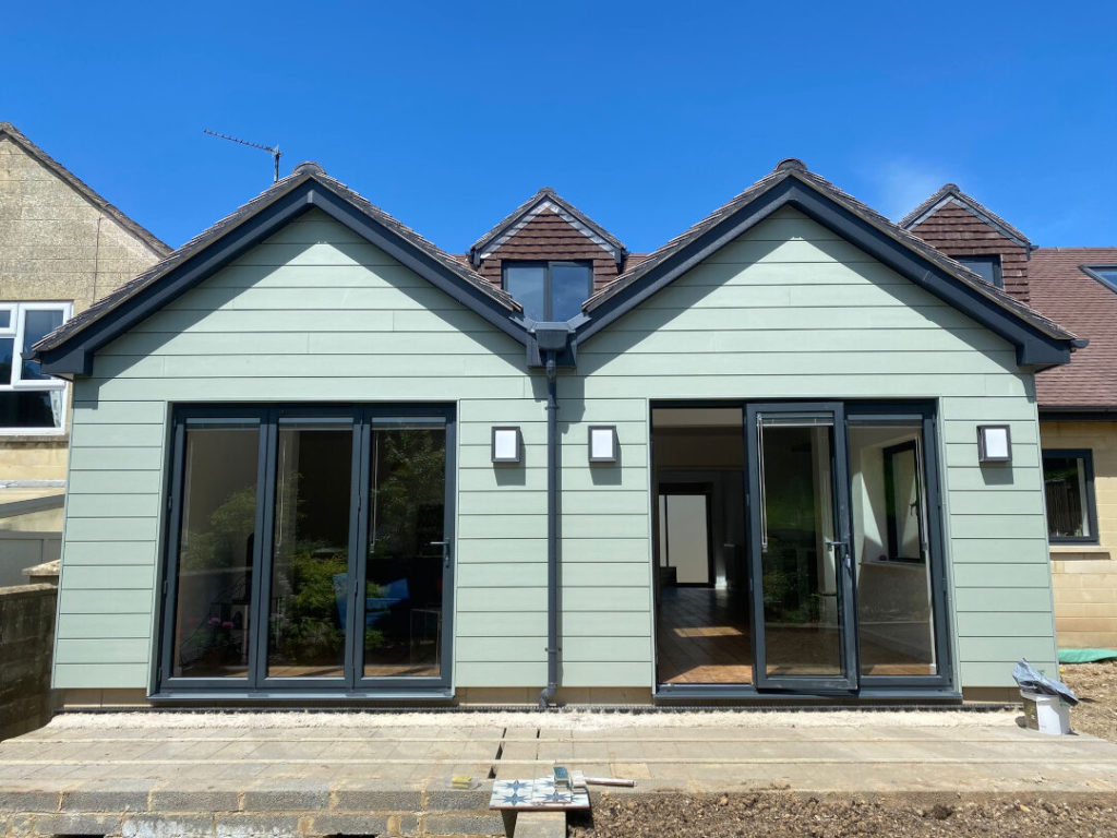 Home extension outside view